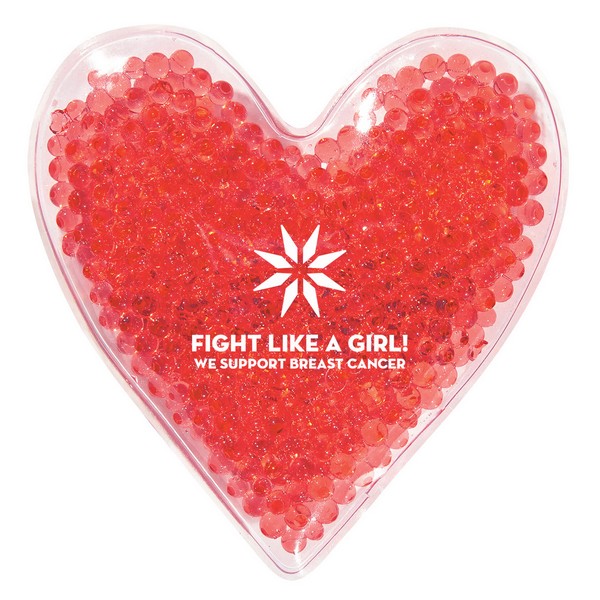 JH9468 Heart Shape Gel Beads Hot/Cold Pack With...